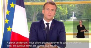 Emmanuel Macron declara “victoria” contra el coronavirus y anunció reapertura de bares y restaurantes