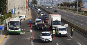Carabineros devolvió 228 vehículos en los cordones sanitarios