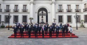 Con mascarilla y sin emblemáticos: la inédita foto oficial de la Cuenta Pública en medio de la pandemia