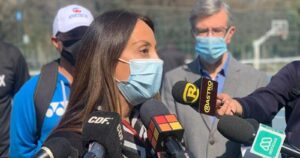 Ministra Pérez por el protocolo de Conmebol: 