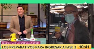 VIDEO - Joaquín Lavín hizo de notero para el matinal de CHV