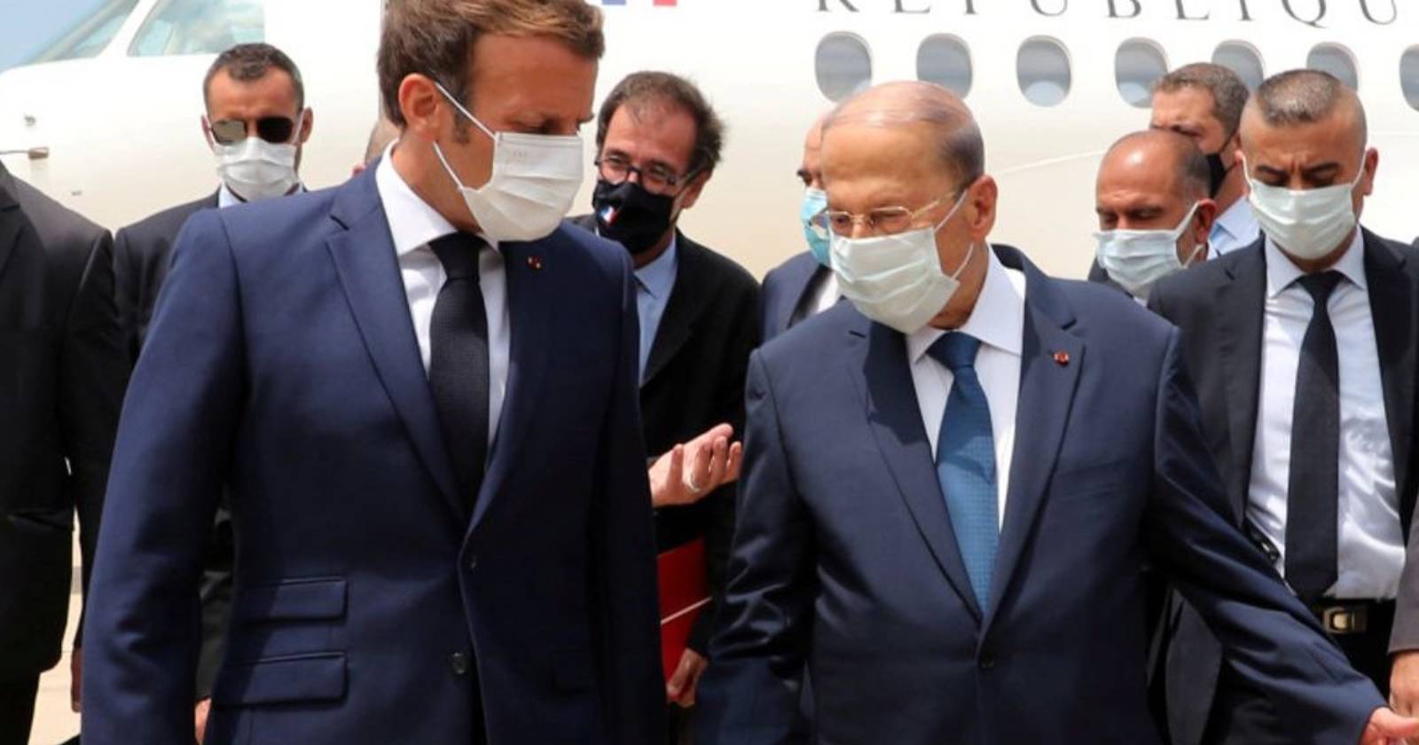 Emmanuel Macron Beirut