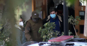 Las primeras imágenes de Nano Calderón siendo detenido por Carabineros