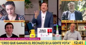El cruce en vivo de Kast y Guillier en Chilevisión