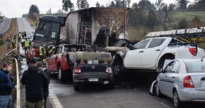 VIDEO - La impactante imagen aérea del accidente en Victoria