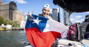 Bárbara Hernández hizo historia en aguas abiertas en la isla de Manhattan