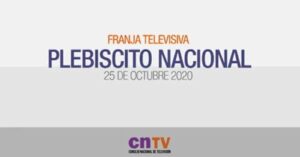 Franja electoral del plebiscito terminó con un rating promedio de 40 puntos