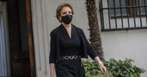 Así quedó la casa de la ministra Gloria Hutt tras manifestación de ciclistas