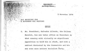 Nuevos archivos revelan acciones de EE.UU. para derrocar a Salvador Allende