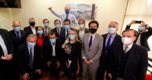 Delgado llegó hasta el Congreso para plantear 