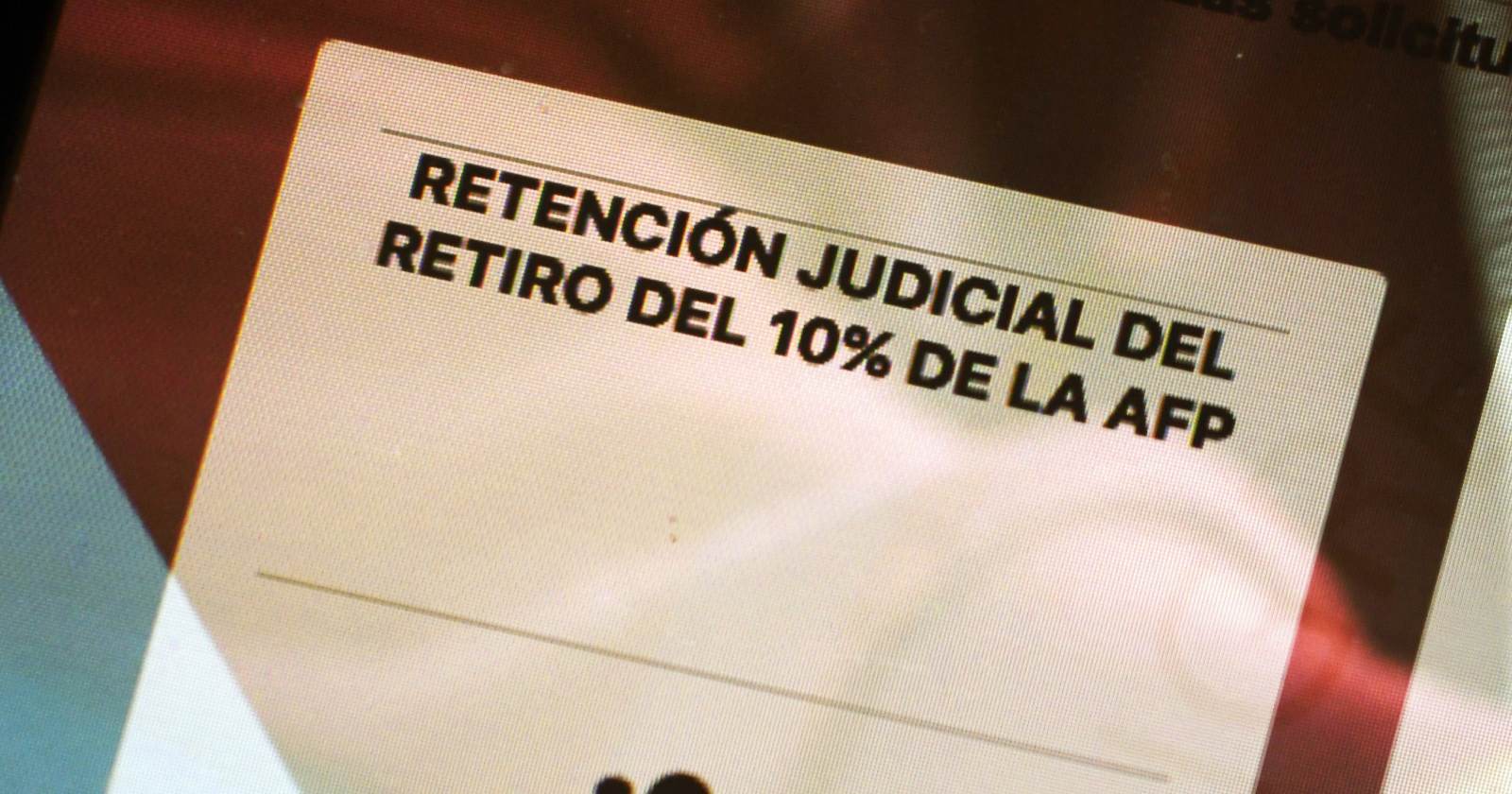 retención pensión retiro