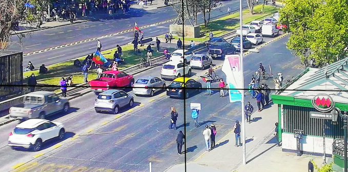 Carabineros desórdenes Santiago