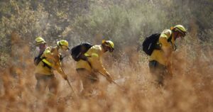 Nueva Brigada Central combate incendio rural en Puente Alto