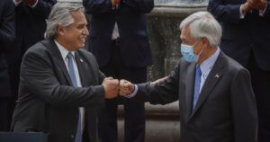 Piñera recibió a Fernández en La Moneda para estrechar los lazos de 