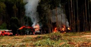 67% aprueba aumentar penas por quema de camiones en La Araucanía