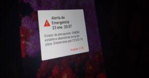 Onemi tuvo que salir a disculparse por error en mensaje de evacuación