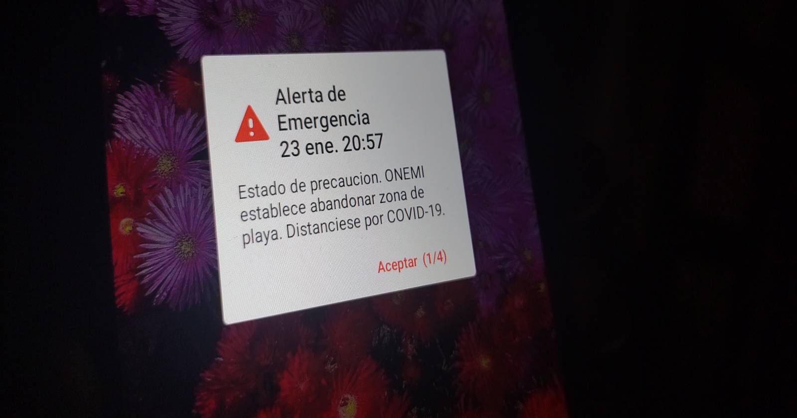 onemi mensaje