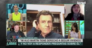 VIDEO - Carlos Larraín abandonó Pauta Libre por preguntas sobre su hijo Martín Larraín