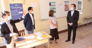 Autoridades inspeccionaron las medidas sanitarias para la Prueba de Transición