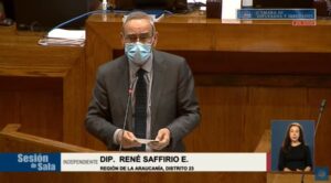 La protesta de RN contra el diputado René Saffirio: 