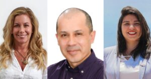 Debate con los candidatos a constituyentes Alejandro Cantillana, Camila Castillo y Yuyuniz Navas