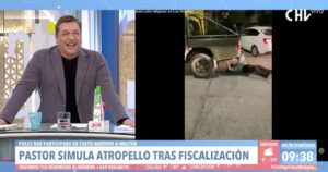 VIDEO - La incontrolable risa de Julio César Rodríguez con pastor que simuló ser atropellado