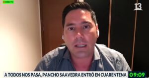 Pancho Saavedra en cuarentena preventiva por contagio de COVID-19 de su asesora del hogar
