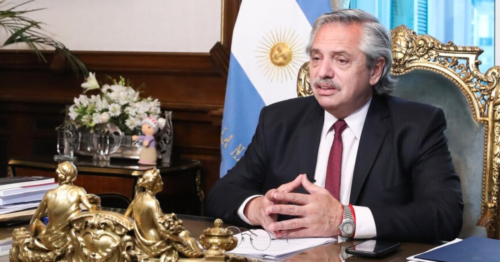 Alberto Fernández toque de queda