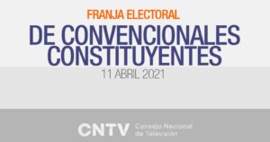 CNTV: 68% vio la franja electoral de los candidatos constituyentes