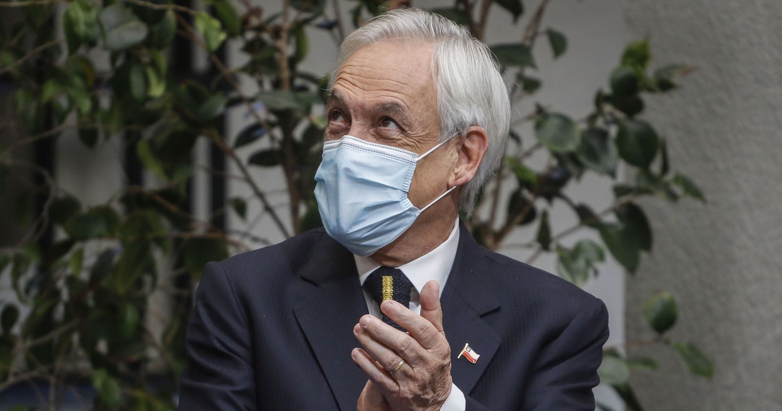 Piñera sin mascarilla