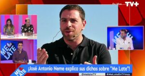 José Antonio Neme aclaró sus dichos sobre Me Late: 