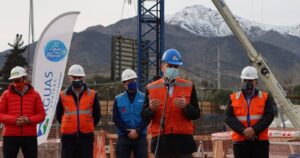 Ministro Moreno verifica en terreno los avances de las obras de modernización de la Planta de Agua Potable Padre Hurtado