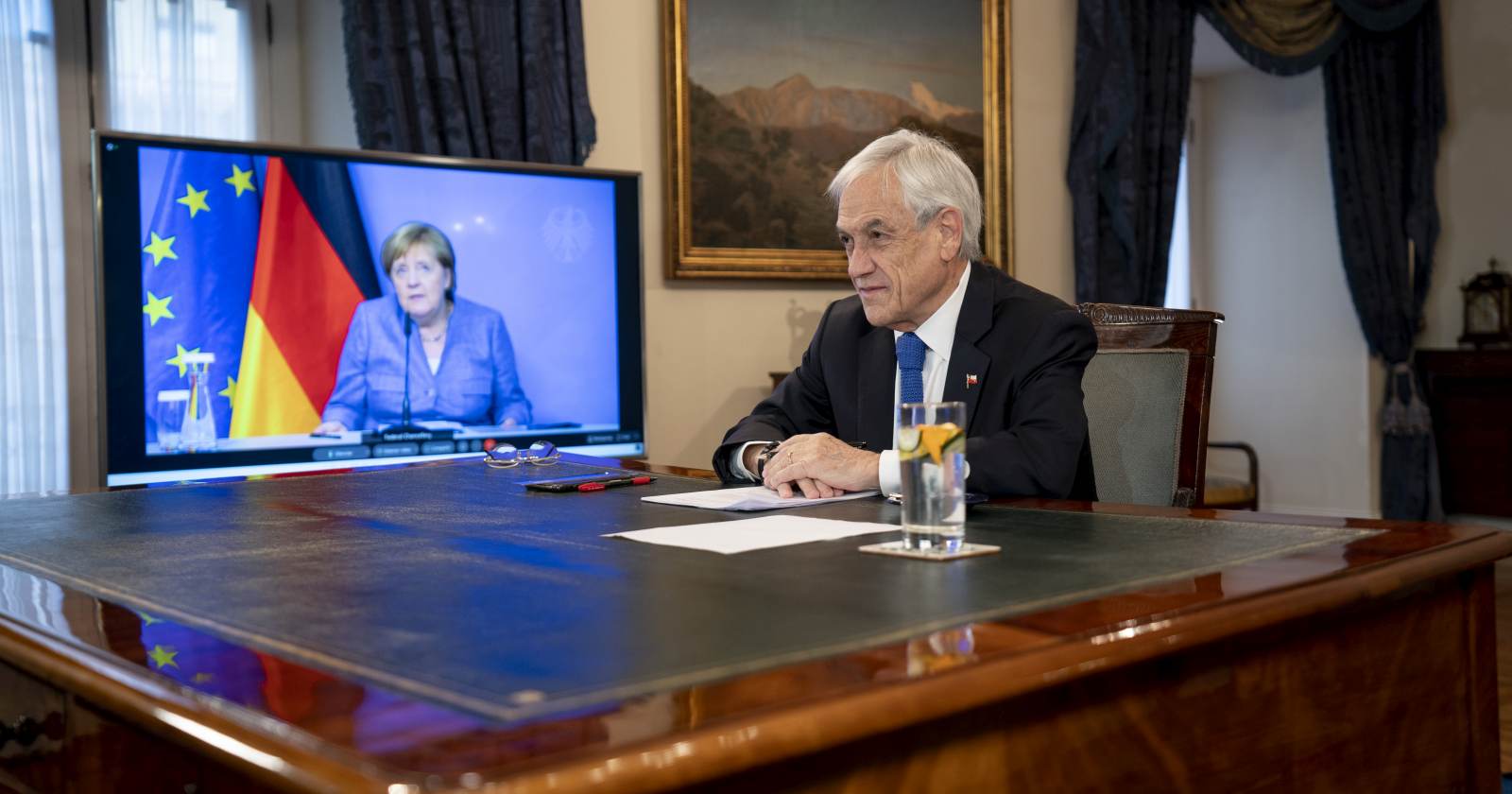 Piñera Merkel