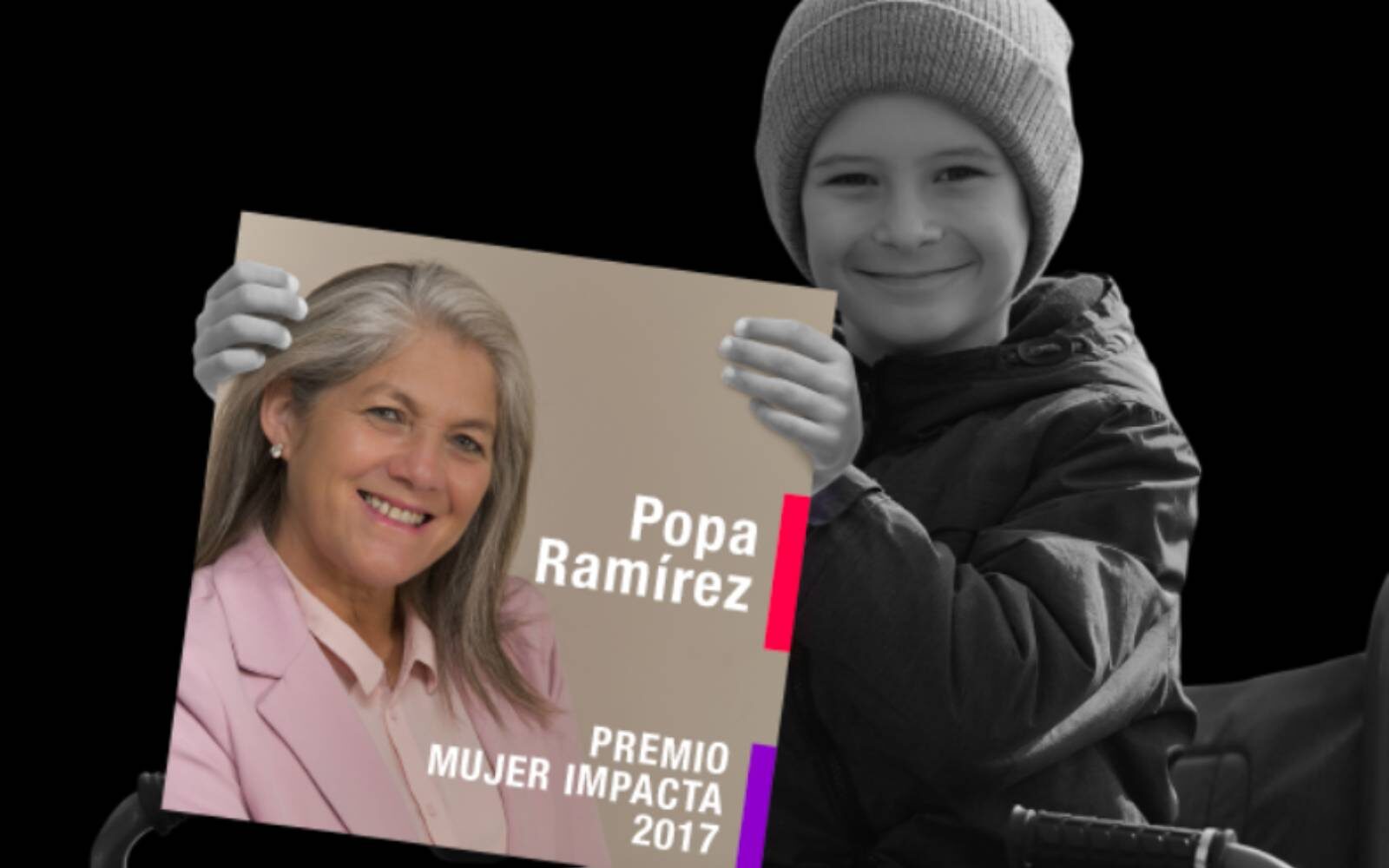mujer impacta