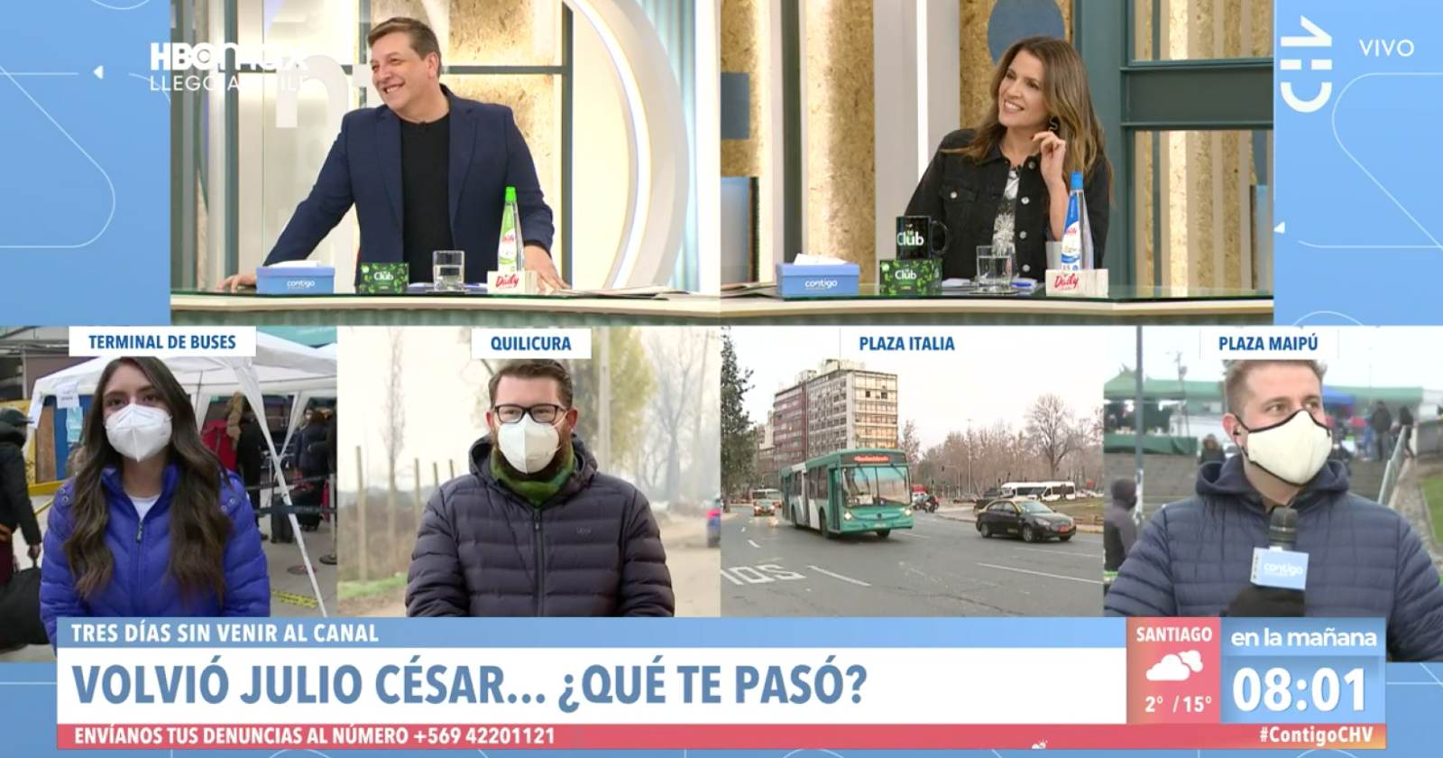 julio césar regresó