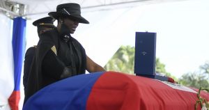 Primera dama de Haití en funerales de Jovenel Moïse: 