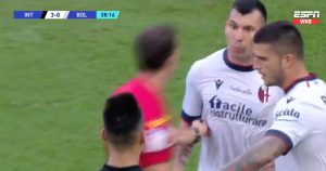 VIDEO - La pelea que protagonizaron Gary Medel y Lautaro Martínez en pleno partido