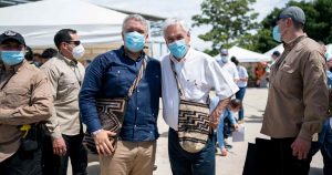 Piñera llegó a Colombia en el inicio de su gira por Sudamérica