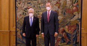 Rey de España envió sus 