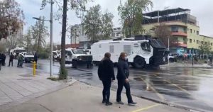 Carabineros dispersó protesta en contra de la Parada Militar en cercanías del Parque O'Higgins