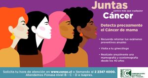 Conac inicia su campaña de prevención del cáncer de mama en medio de aumento de casos sospechosos