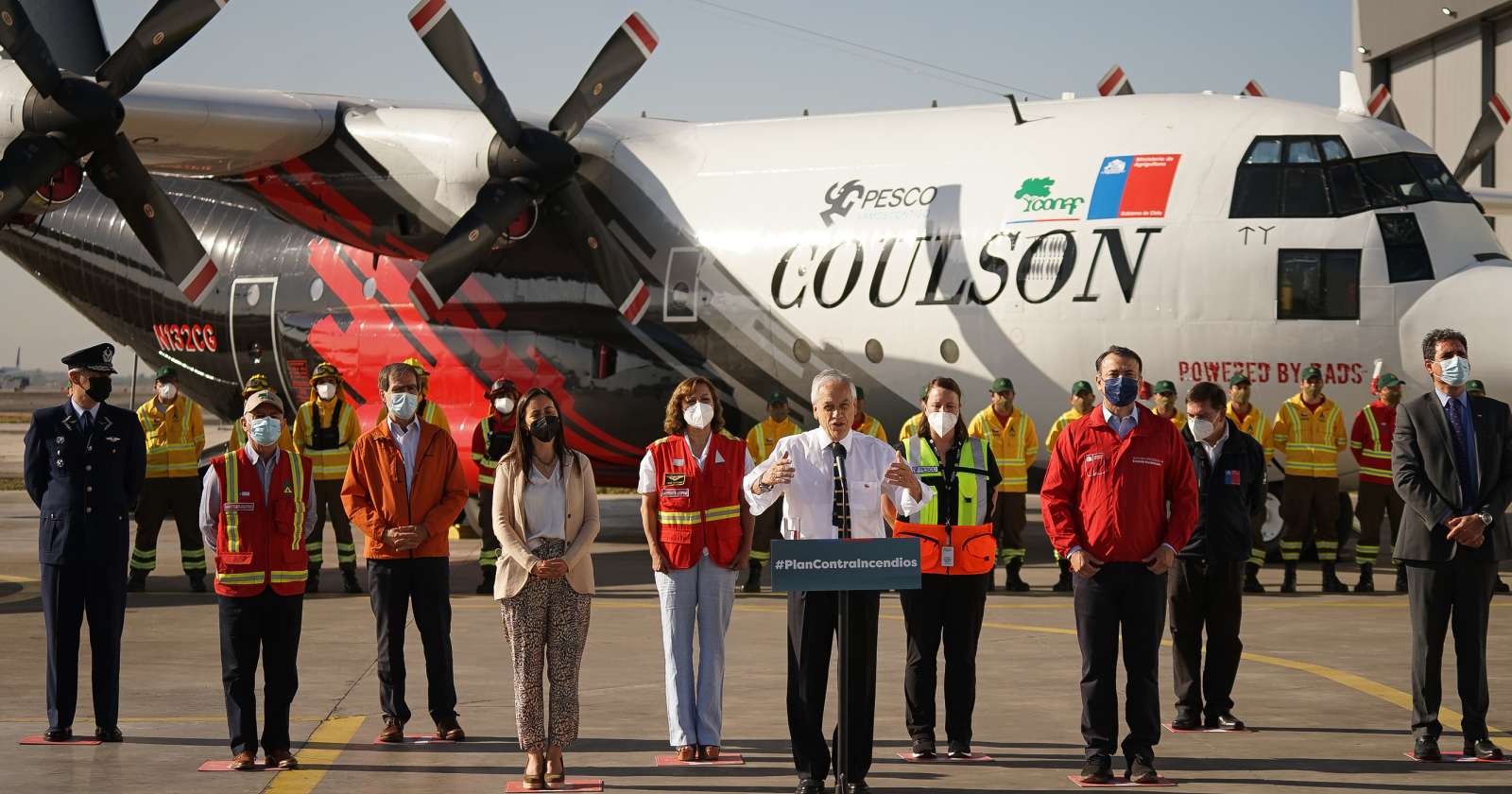 Piñera avión incendios forestales