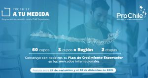 ProChile A Tu Medida lanza nueva edición con cupos reservados por región