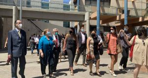 Bachelet visitó el renovado Campus Juan Gómez Millas de la Universidad de Chile