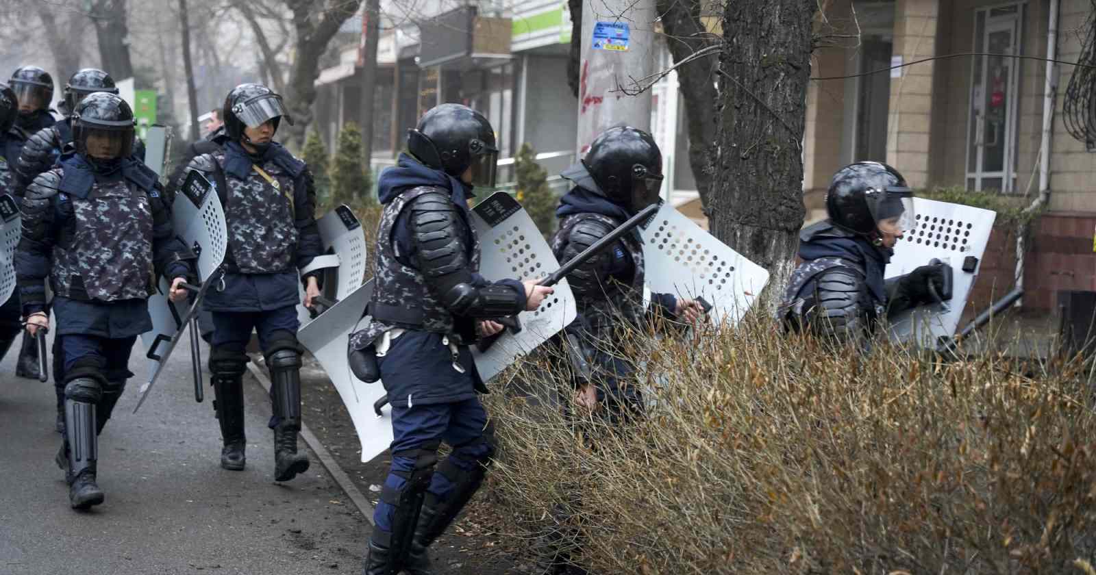 Kazajistán manifestantes