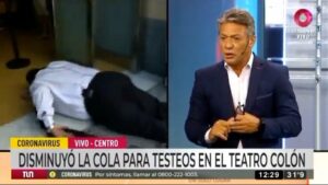 VIDEO - Periodista argentino se desmayó en vivo durante transmisión