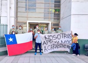 Iquique: la manifestación de apoyo a Carabineros tras agresión de migrantes