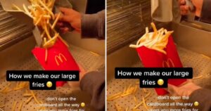 Trabajador de McDonald's revela cómo racionan las papas fritas sin que nadie se dé cuenta