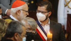 Violencia, Araucanía, pandemia y Ucrania: Presidente Boric asiste a misa con emotiva homilía del Cardenal de Santiago