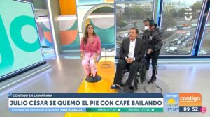 VIDEO - El accidente que sufrió Julio César Rodríguez en Contigo en la Mañana